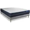 Image de Ensemble 120x190 matelas hybride sommier kit gris
