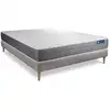 Image de Ensemble 120x190 matelas hybride sommier kit gris