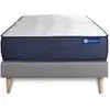 Image de Ensemble 120x200 matelas hybride sommier kit gris