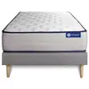 Image de Ensemble 80x190 matelas mémoire de forme sommier kit gris