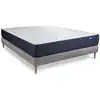 Image de Ensemble 120x200 matelas mémoire de forme sommier kit gris