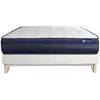 Image de Ensemble 120x200 matelas hybride sommier kit blanc