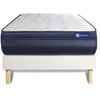 Image de Ensemble 120x190 matelas hybride sommier kit blanc