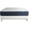 Image de Ensemble 120x200 matelas hybride sommier kit blanc