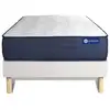 Image de Ensemble 120x200 matelas hybride sommier kit blanc