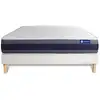 Image de Ensemble 120x190 matelas mémoire de forme sommier kit blanc