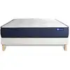 Image de Ensemble 120x190 matelas mémoire de forme sommier kit blanc