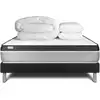 Image de Pack sommier kit matelas mémoire de forme 140x190 noir complet