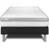 Image de Ensemble 90x190 matelas mousse hd sommier kit noir