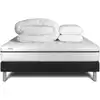 Image de Pack sommier kit matelas mémoire de forme 180x200 noir complet