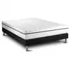 Image de Ensemble 140x190 matelas mémoire de forme sommier kit noir