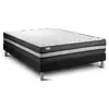Image de Ensemble 180x200 matelas mémoire de forme sommier kit noir