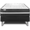 Image de Ensemble 90x200 matelas mémoire de forme sommier kit noir
