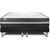 Image de Ensemble 2x90x200 matelas mémoire de forme sommier noir