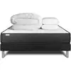 Image de Pack sommier kit matelas mémoire de forme 140x190 noir complet