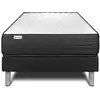 Image de Ensemble 90x200 matelas mémoire de forme sommier kit noir