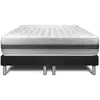 Image de Ensemble 2x80x200 matelas hybride sommier noir