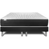 Image de Ensemble 2x80x200 matelas ressorts ensachés sommier noir