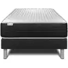 Image de Ensemble 90x190 matelas mémoire de forme sommier noir