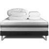 Image de Pack sommier kit matelas mémoire de forme 180x200 noir complet