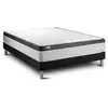Image de Ensemble 160x200 matelas mémoire de forme sommier kit noir