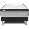 Image de Ensemble 90x200 matelas mémoire de forme sommier kit noir