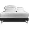 Image de Pack sommier kit matelas mémoire de forme 140x190 noir complet