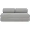 Image de Canapé droit convertible et modulable 3 places en tweed gris