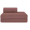 Image de Canap © droit convertible et modulable 2 places en velours c 'tel © rose