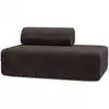 Image de Canap © convertible et modulable 2 places en velours marron
