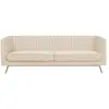 Image de Canapé 3 places en velours beige