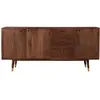 Image de Buffet en bois 3 portes 3 tiroirs et détails dorés
