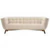 Image de Canapé 3 places en velours beige