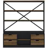 Image de Bibliothèque 160 cm en bois et métal