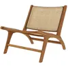 Image de Fauteuil en teck et tressage cannage en rotin
