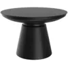 Image de Table basse ronde en métal noir d60 cm