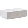 Image de Table basse rectangulaire en marbre blanc