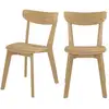 Image de Lot de 2 chaises en bois clair