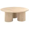 Image de Table basse ronde en bois de manguier d90 cm