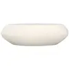 Image de Table basse ovale blanche en fibre d'argile effet béton 105 cm