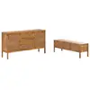 Image de Ensemble buffet et meuble tv en bois de manguier