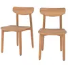 Image de Lot de 2 chaises de jardin en bois de teck recyclé