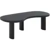 Image de Table basse organique en bois massif de mindi noir