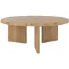 Image de Table basse ronde en bois massif de mindi