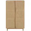 Image de Armoire en bois massif de mindi et rotin