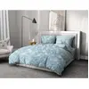 Image de TEMPETE FLORALE Parure de couette 100% coton - Bleu - 220x240 cm