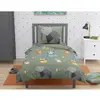 Image de Parure de couette enfant 100% coton Vert 140x200 cm
