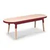 Image de Table basse banc 140 cm, 100% frêne massif rouge de pluduno