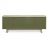 Image de Buffet bas 4 portes 200 cm, en frêne
