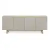 Image de Buffet bas 4 portes 200 cm, en frêne